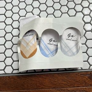 New Bundle of 3 GA Giorgio Armani handkerchiefs
